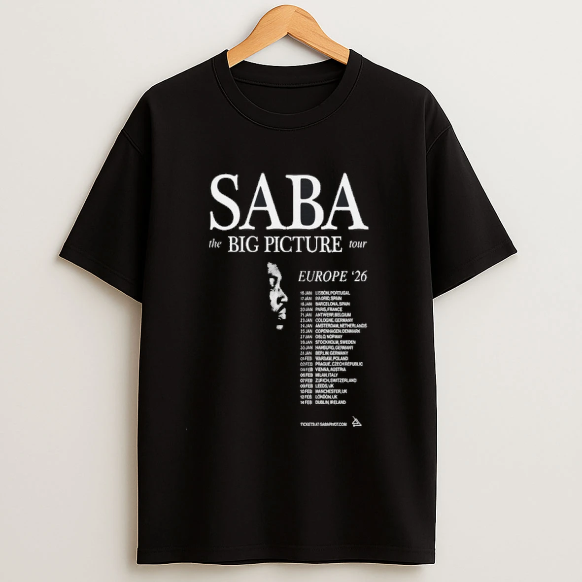 Saba Pivot The Big Picture 2026 Tour Dates Shirts