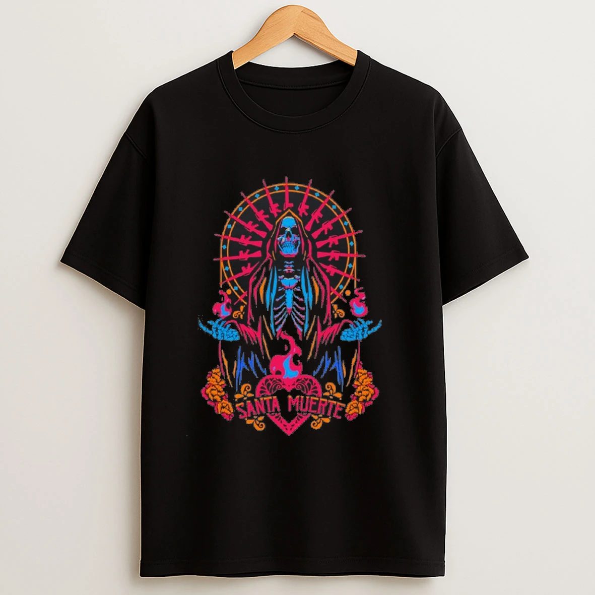 Santa Muerte Skeleton Shirts