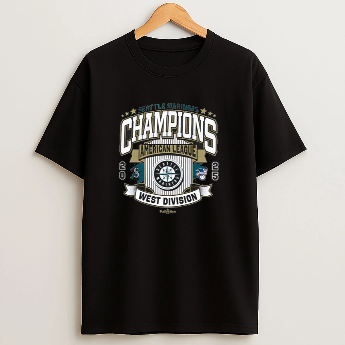 Seattle Mariners Al West Division Champions 2025 Celebration Men Shirts