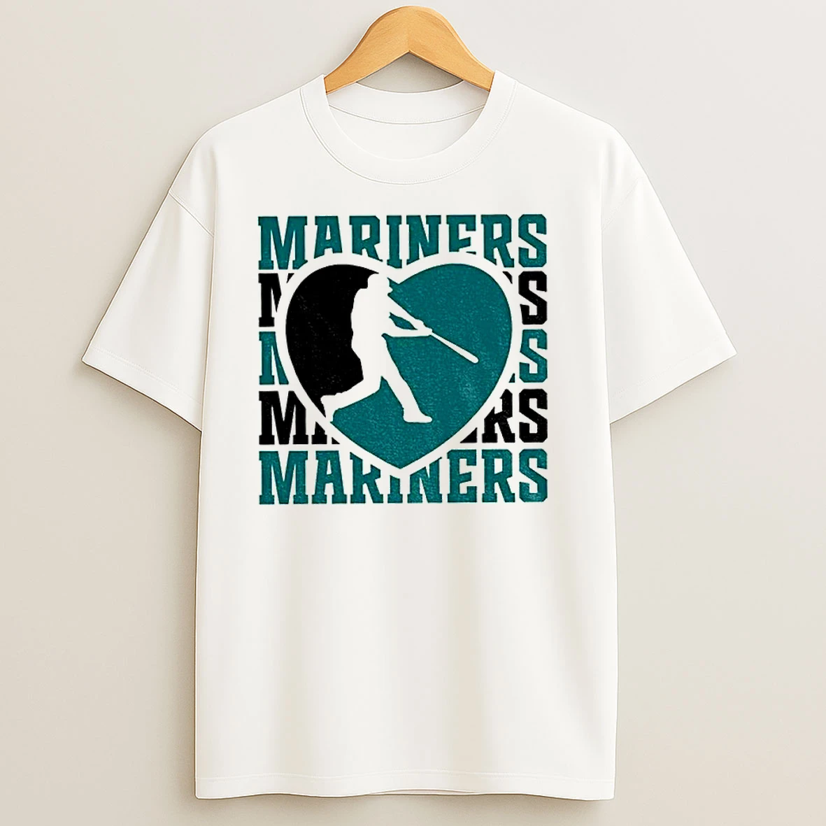 Seattle Mariners Baseball Logo Heart Mlb For Fan Classic Shirts