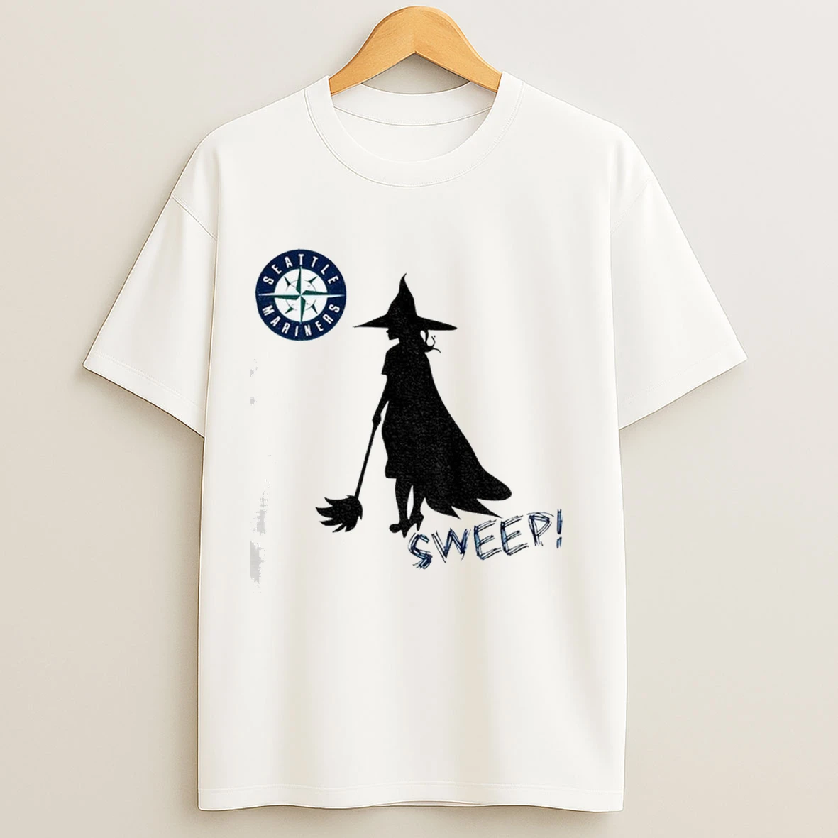 Seattle Mariners Witch Sweep Mlb Baseball Shirts