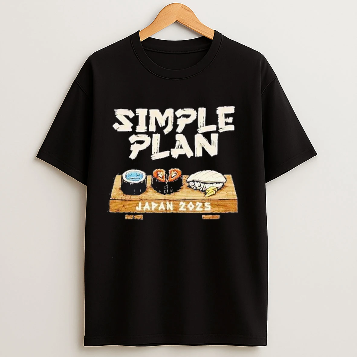 Simple Plan Japan Tour 2025 List Sushi Shirts