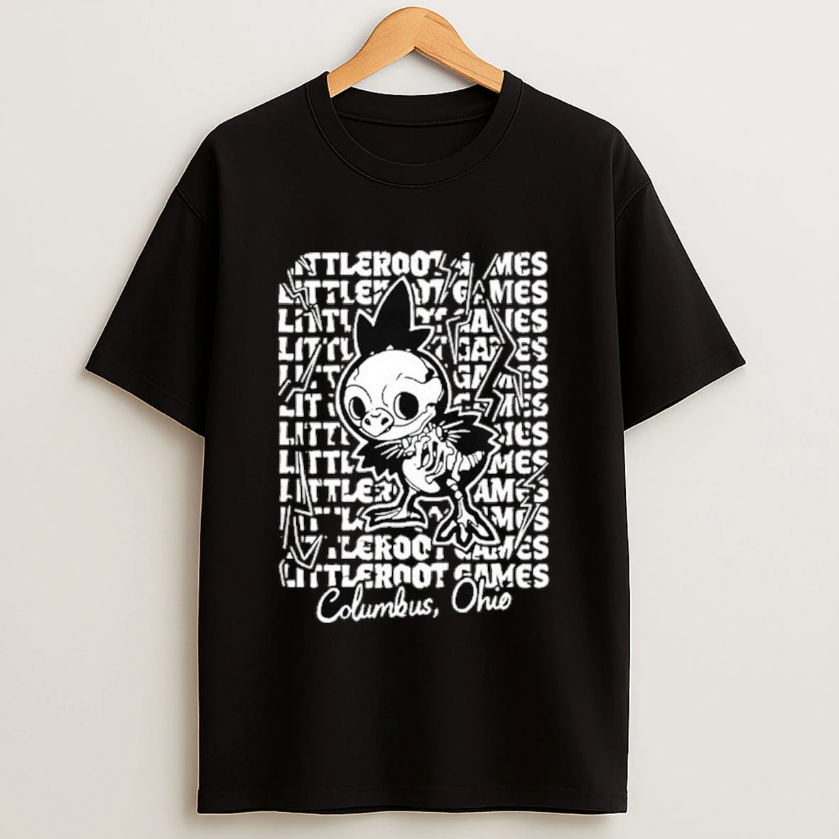 Skull Littleroot Games Columbus Ohio Shirts