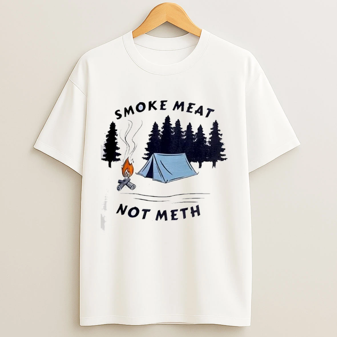 Smoke Meat Not Meth Fire Shirts