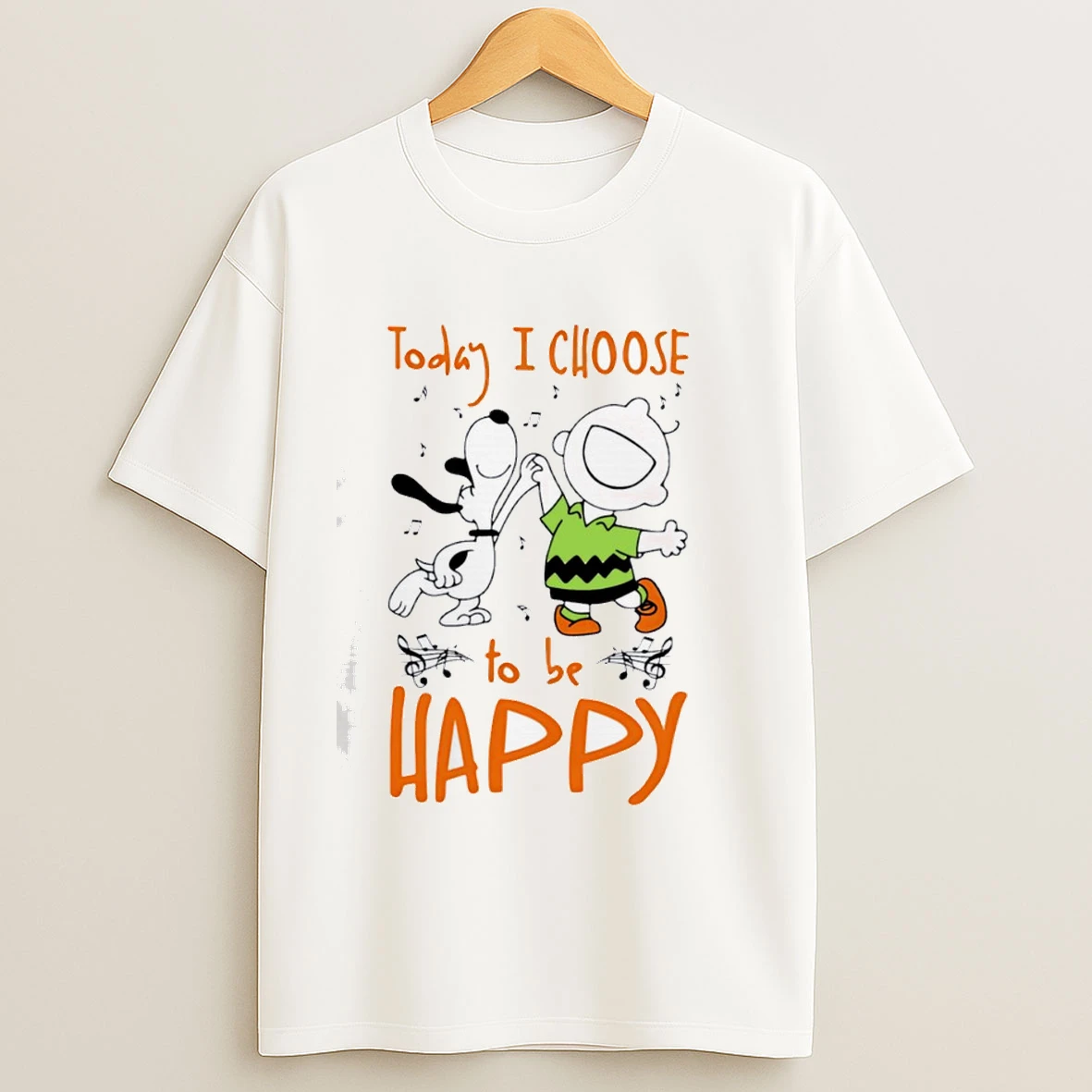 Snoopy Today I Choose To Be Happy Shirts