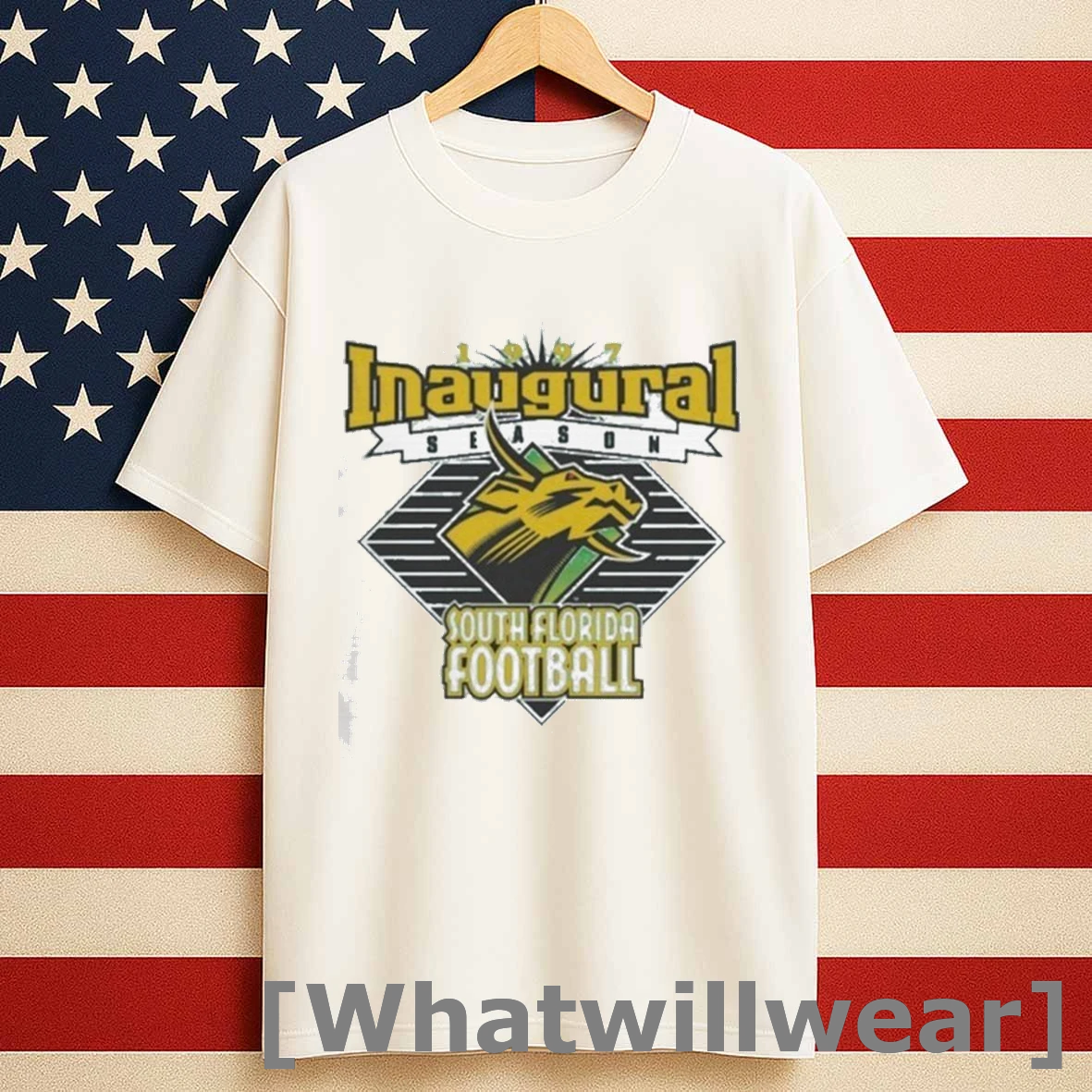 South Florida Bulls Football 1997 Inaugural Season Shirts