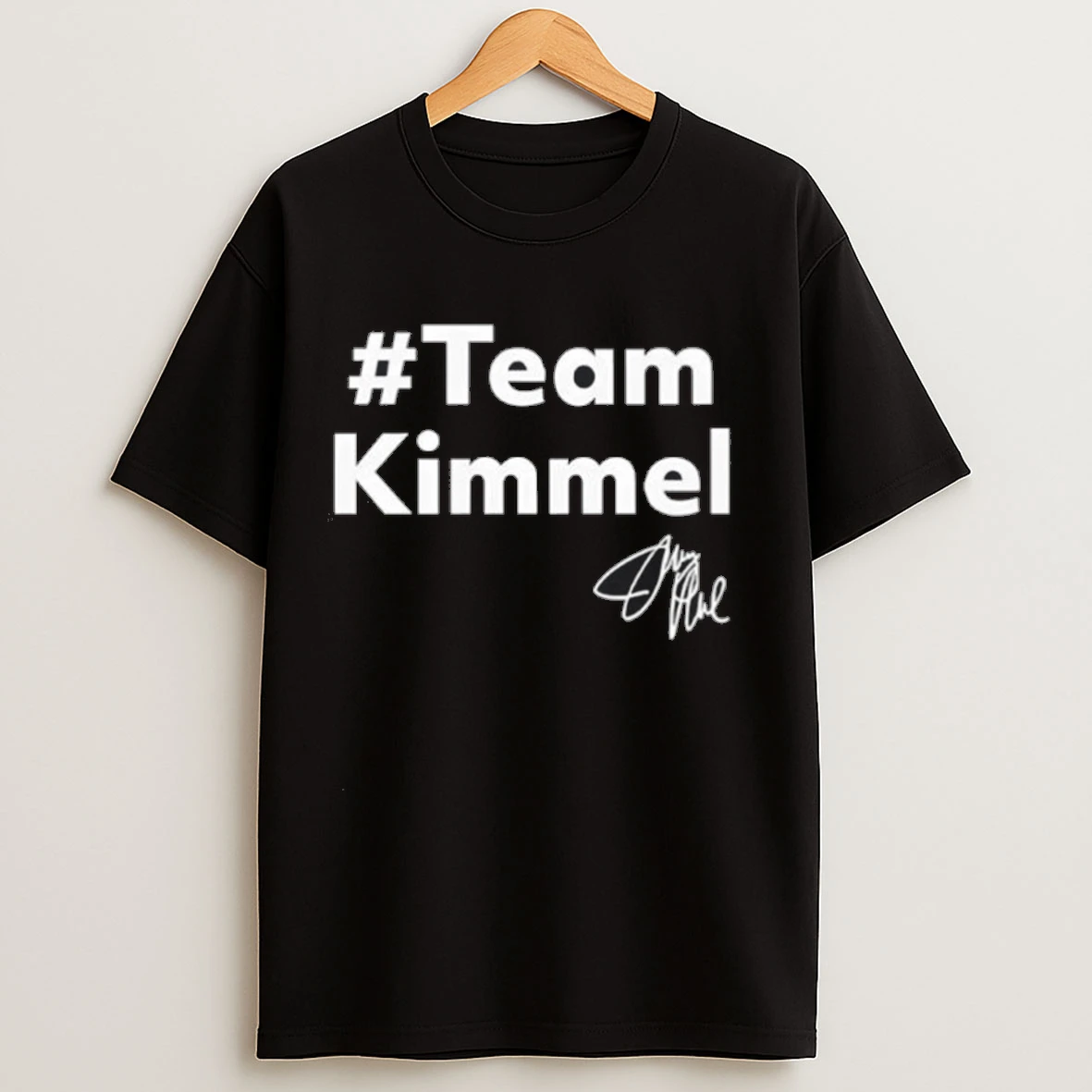 Team Kimmel Signatures Hashtag Shirts
