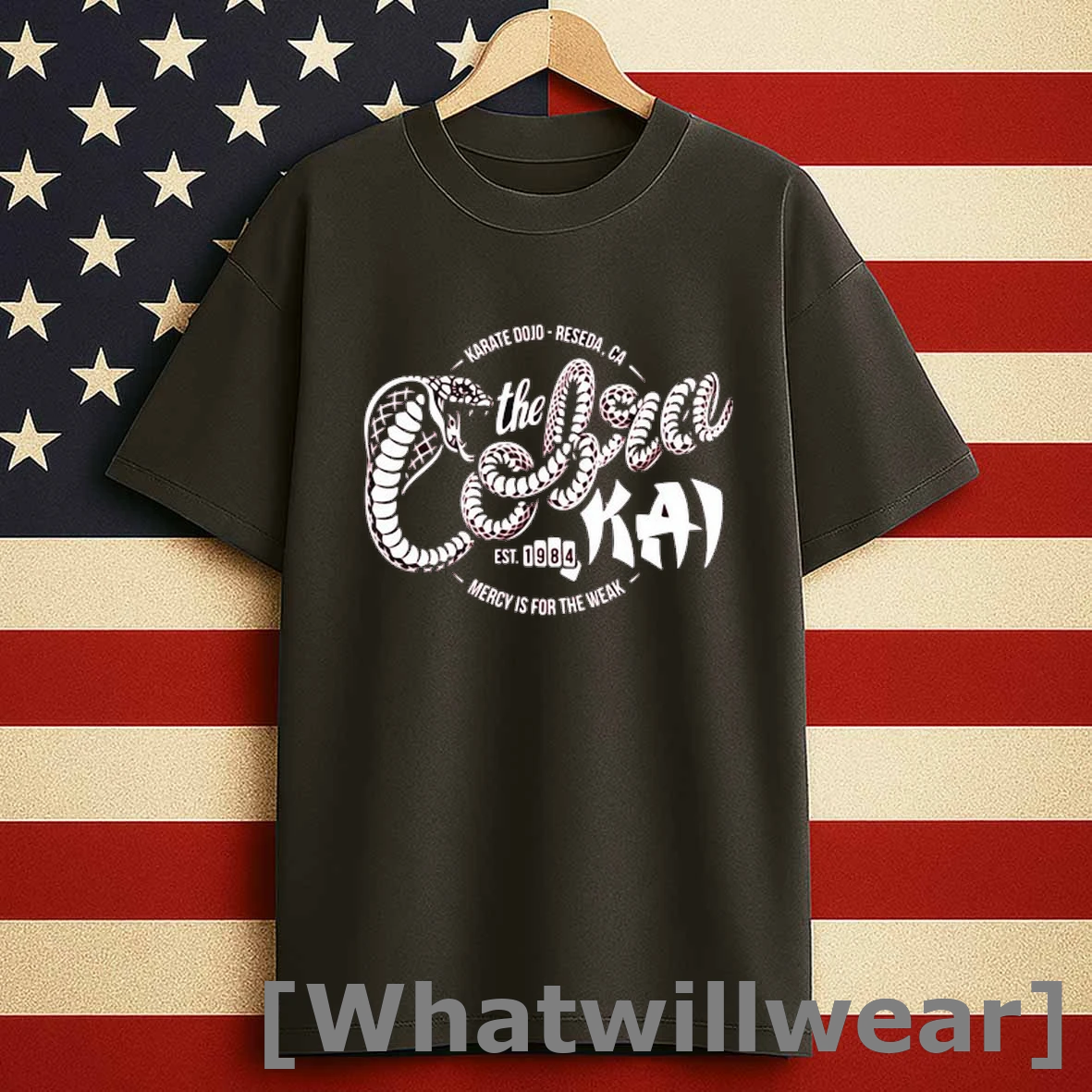 The Cobra Kai Dojo Karate Dojo Reseda Ca Mercy Is For The Weak Est 1984 Shirts
