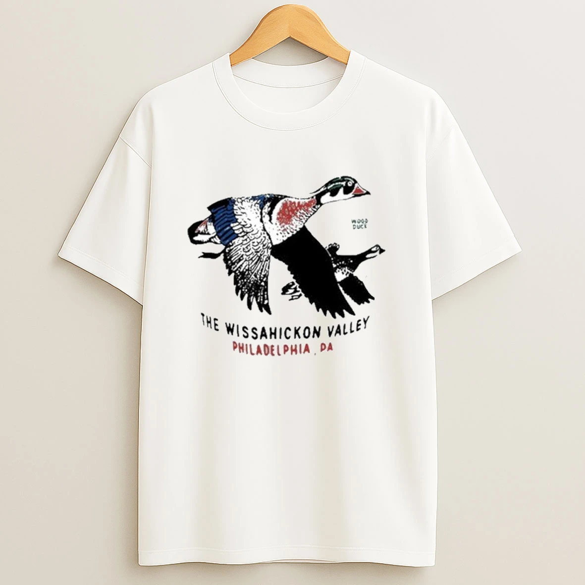 The Wissahickon Valley Philadelphia Pa Wood Duck Shirts