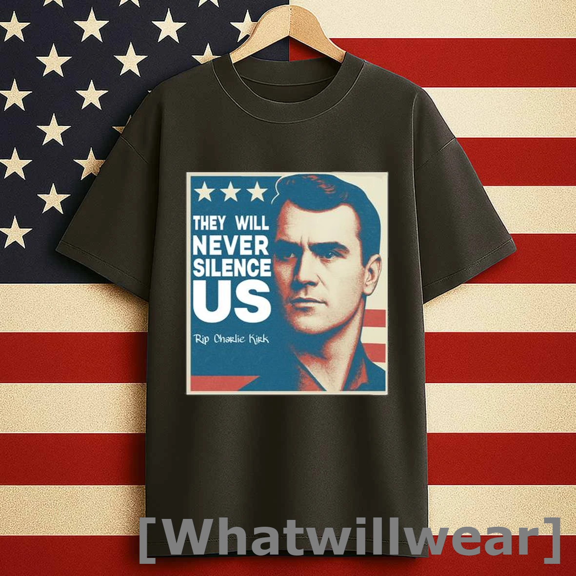 They Will Never Silence Us Rip Charlie Kirk Men Shirts