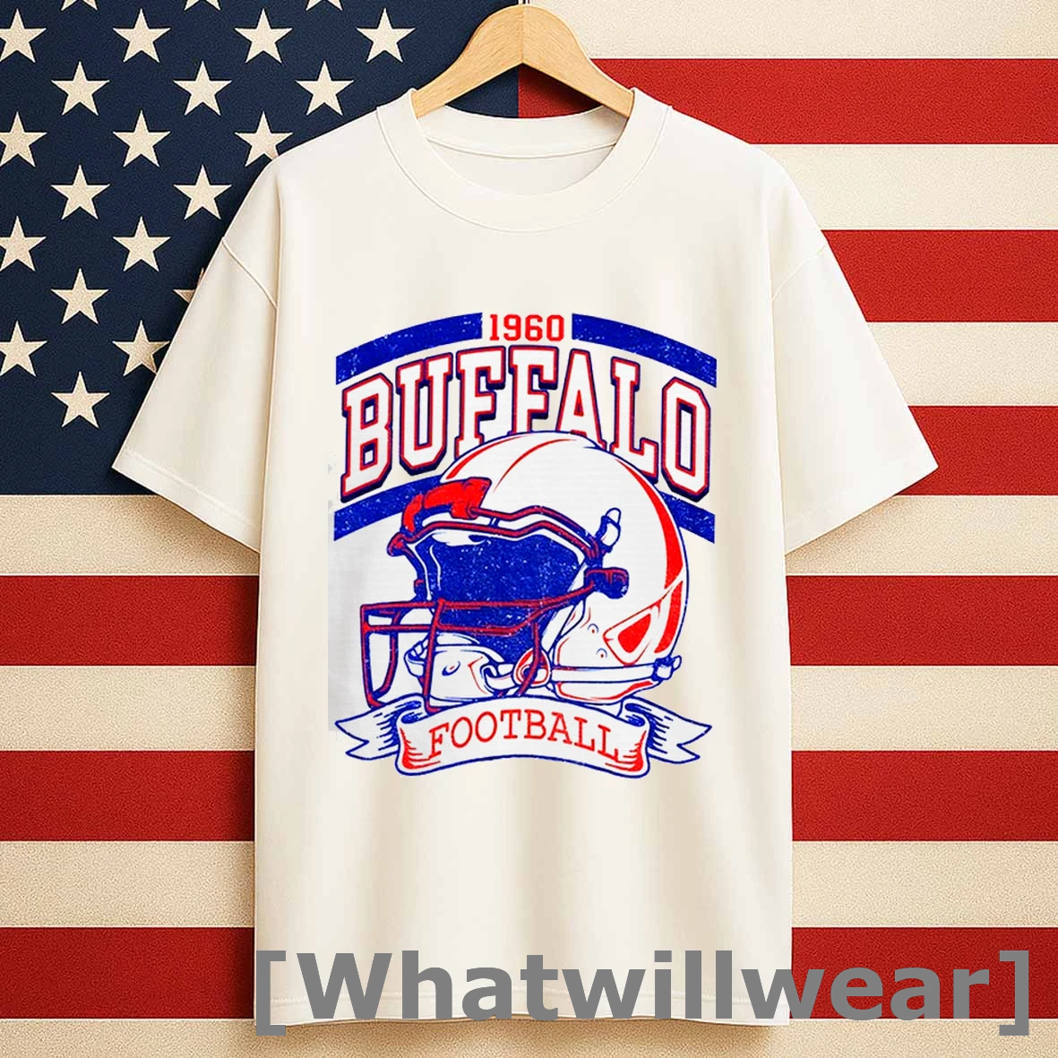 Vintage 90s Style Buffalo Bill Chiefs Football Helmet 1960 Shirts