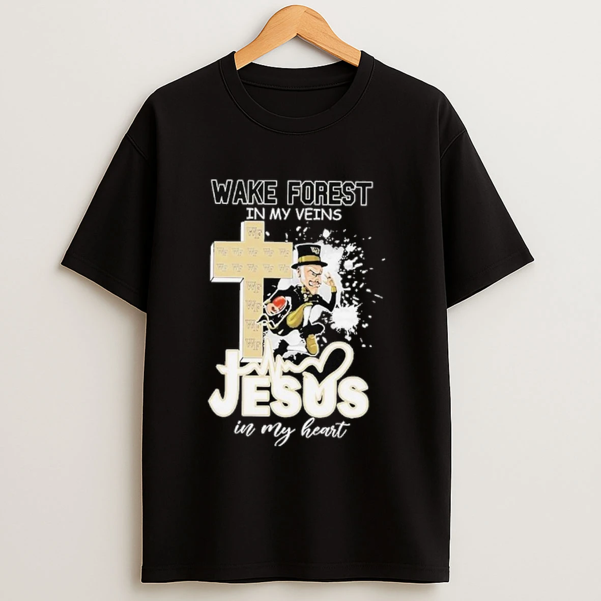 Wake Forest In My Veins Jesus In My Heart Shirts