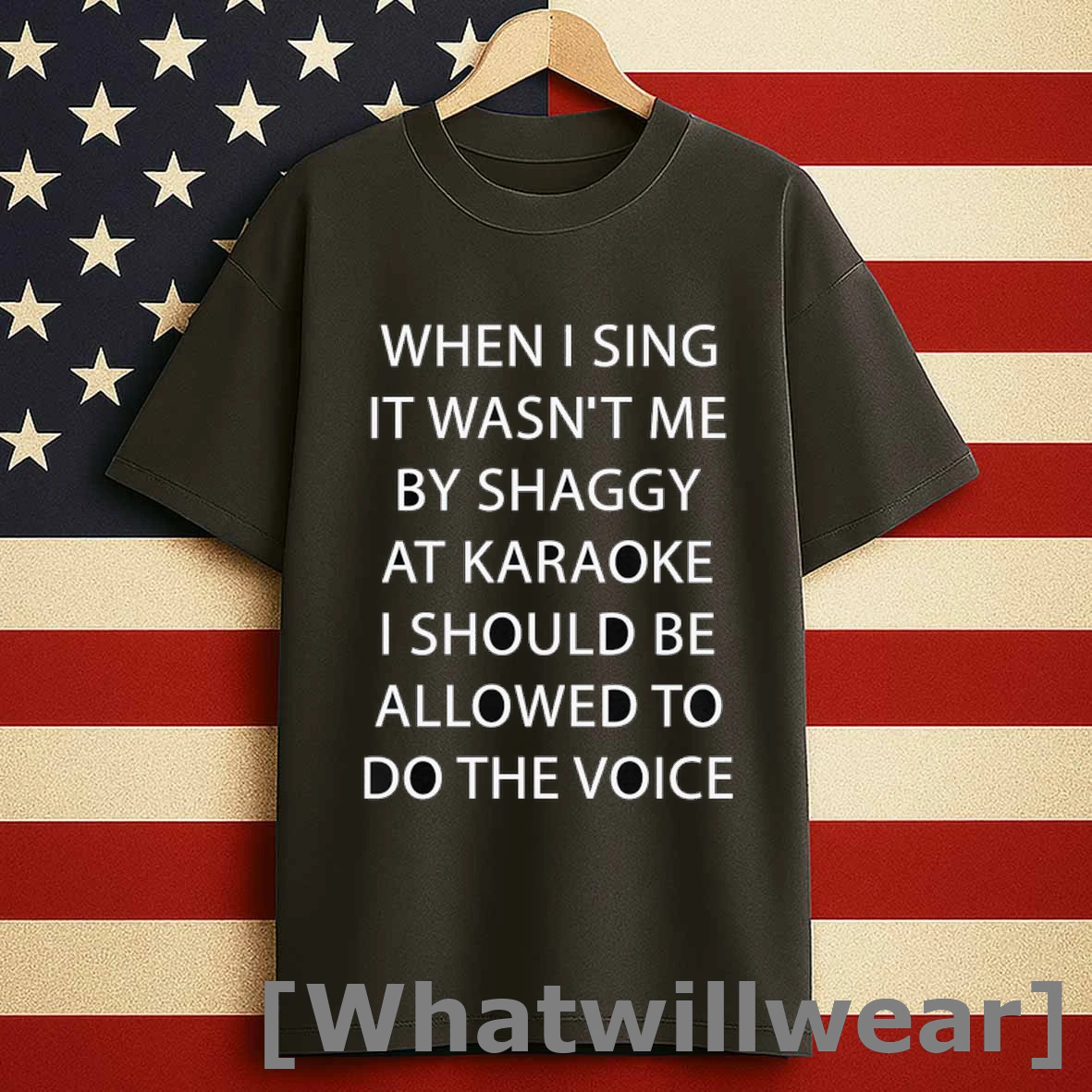 When I Sing It Wasnt Me By Shaggy At Karaoke I Should Be Allowed To Do The Voice Shirts