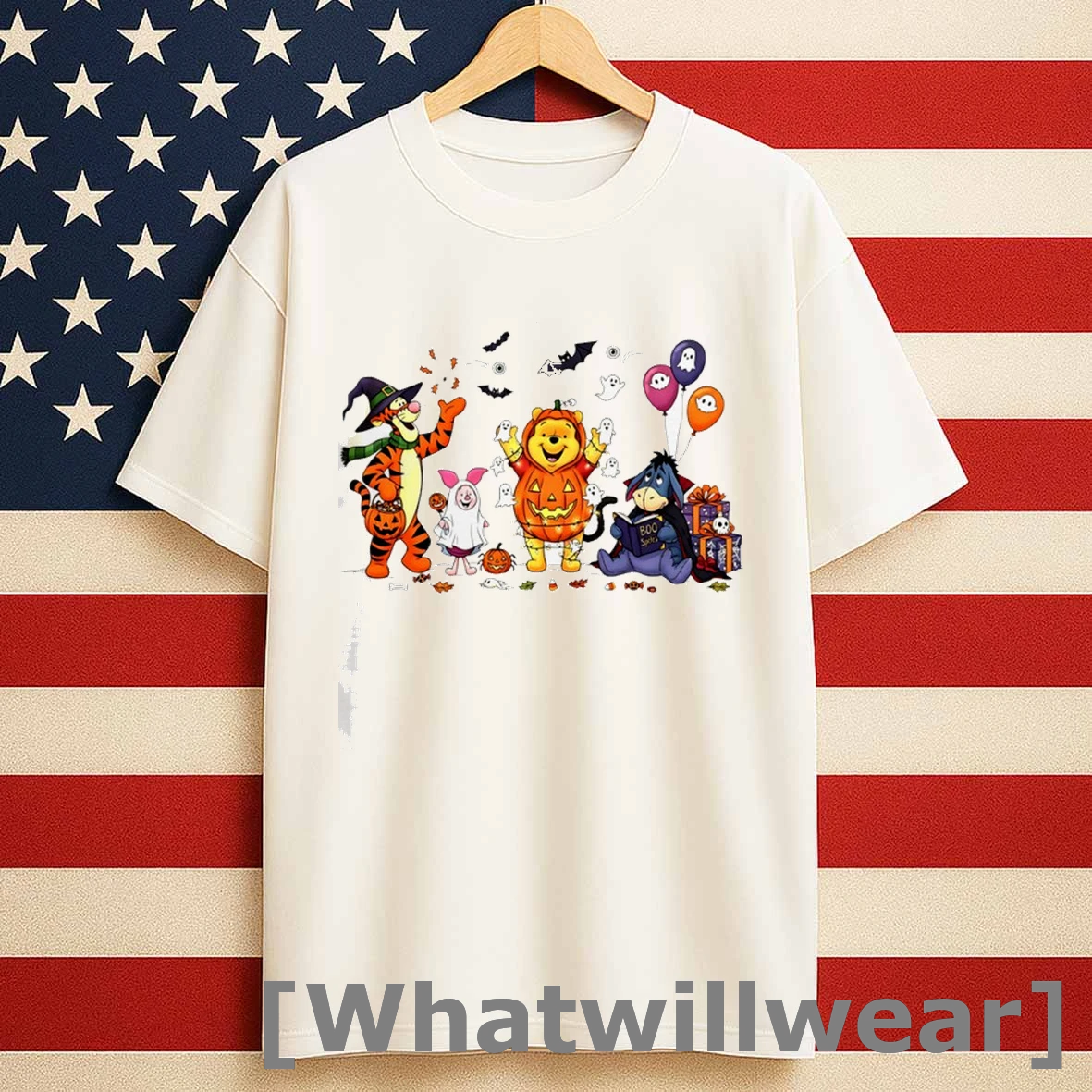 Winnie The Pooh Witch Spooky Vibes Happy Halloween 2025 Shirts
