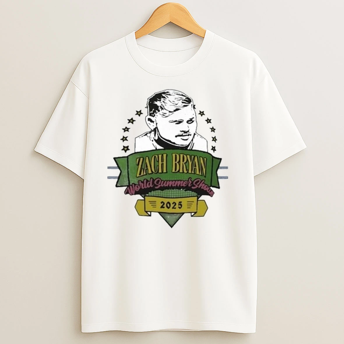 Zach Bryan 2025 London Uk World Summer Show Shirts