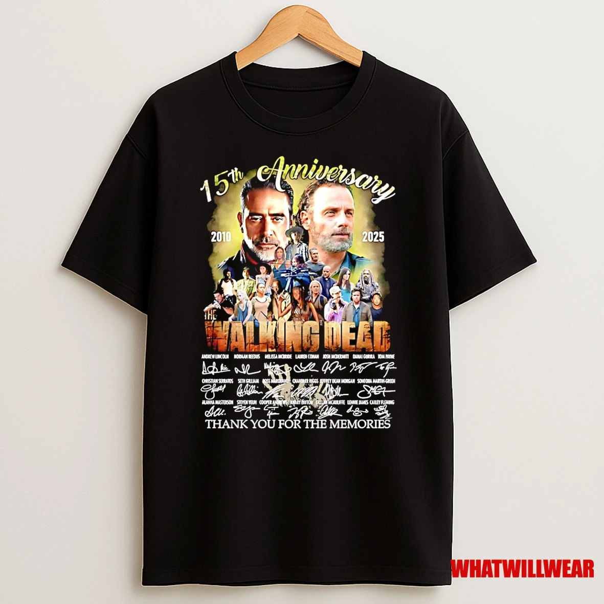 15th Anniversary 2010 2025 The Walking Dead Thank You For The Memories Shirts