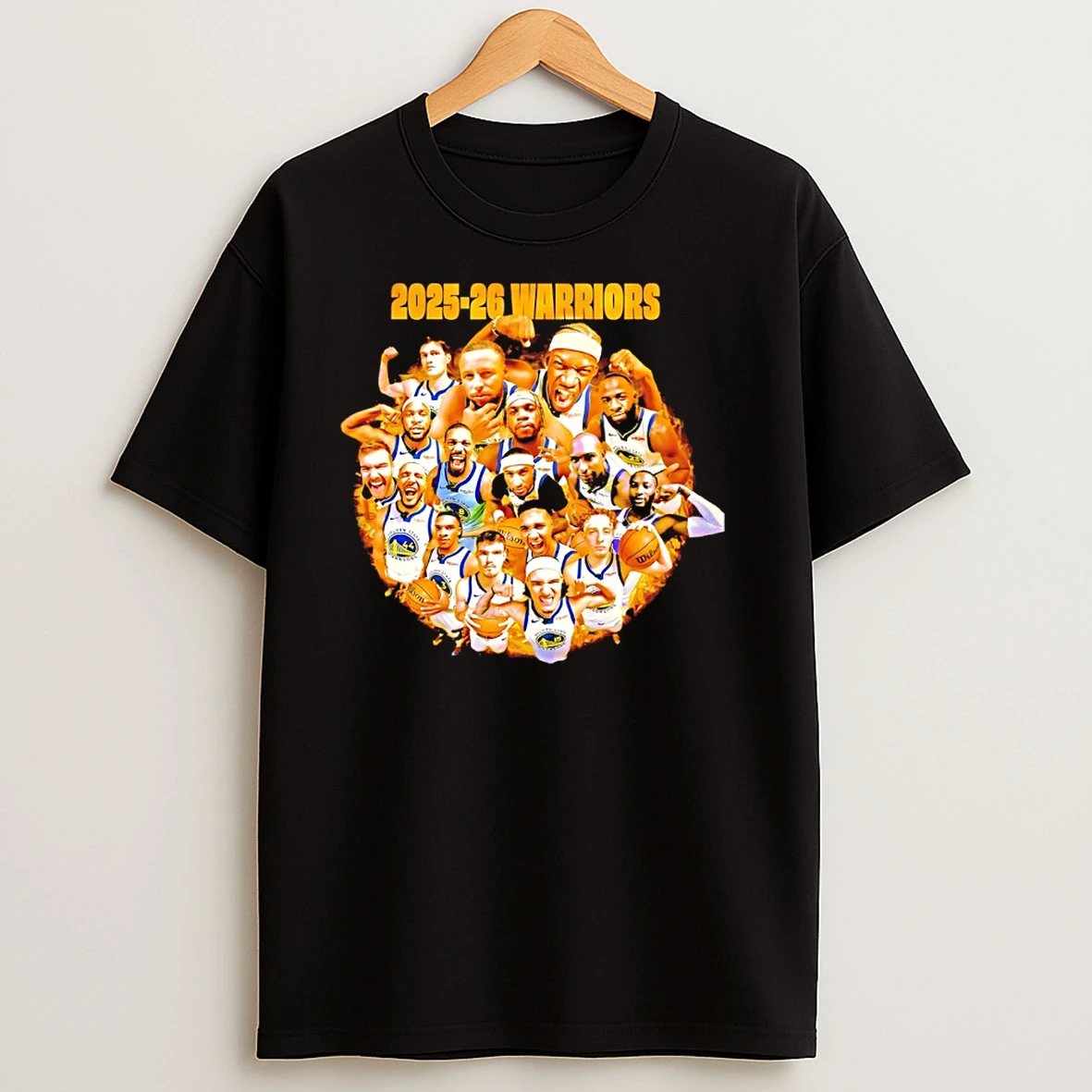 2025 26 Golden State Warriors Player Collage Graphic T Shirts
