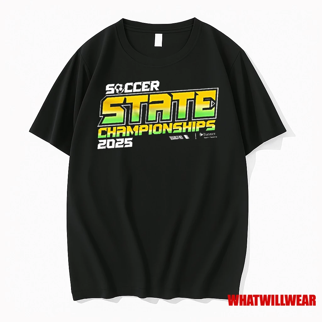 2025 Aia Fall Soccer State Championship Logo Shirts