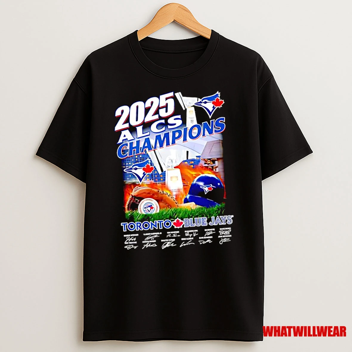 2025 Alcs Champions Toronto Blue Jays Signatures All Team Shirts