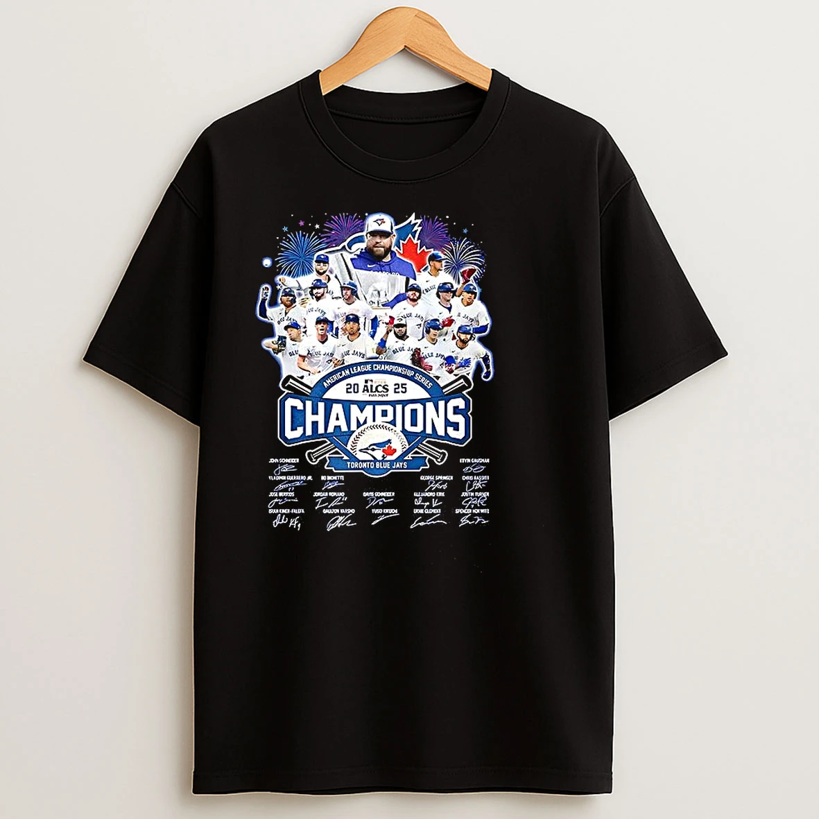 2025 Alcs Champions Toronto Blue Jays Signature T Shirts