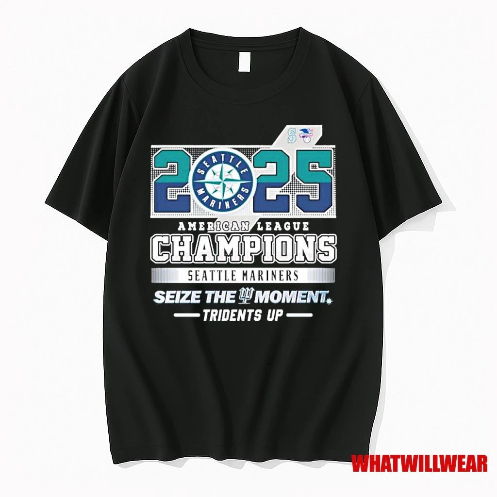 2025 American League Champions Seattle Mariners Tridents Up Shirts