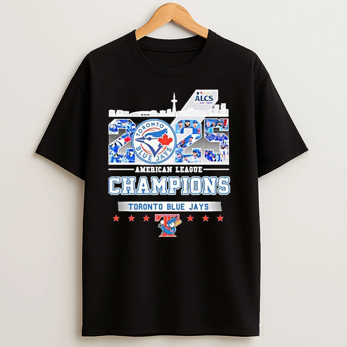 2025 American League Champions Toronto Blue Jays Skyline T Shirts