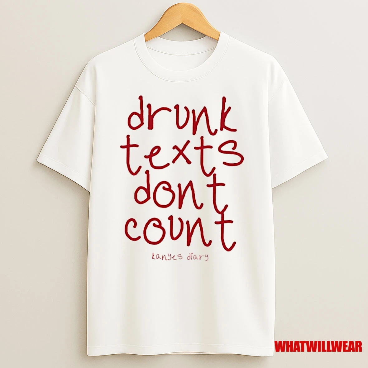 2025 Kanyes Diary Drunk Texts Shirts