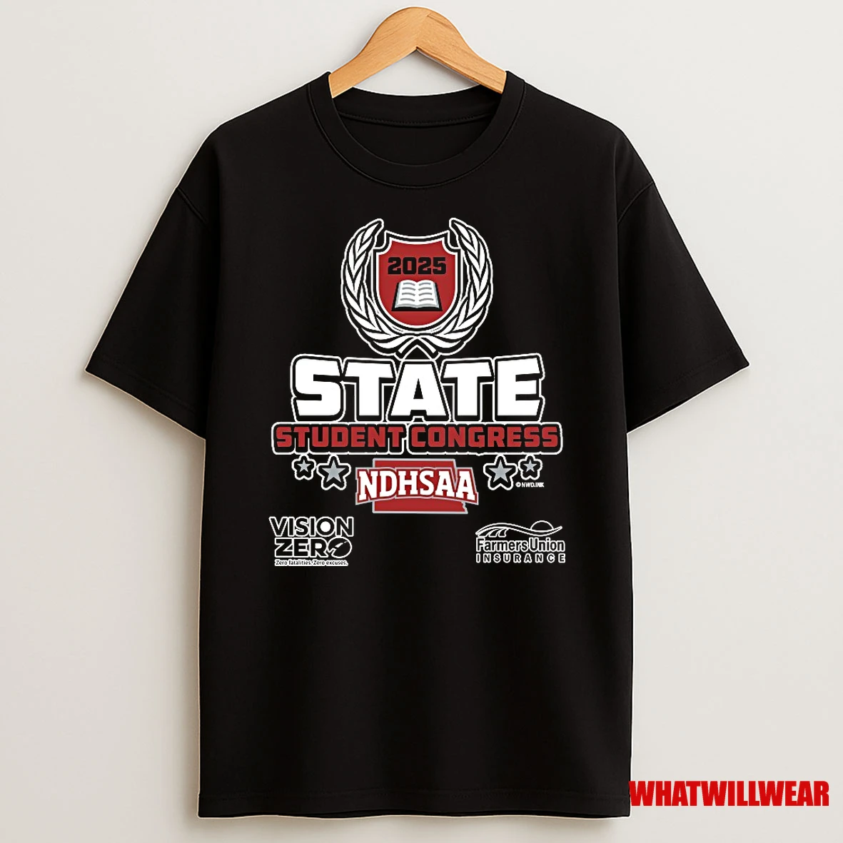 2025 Ndhsaa State Student Congress Vision Zero Farmers Union Logo Shirts