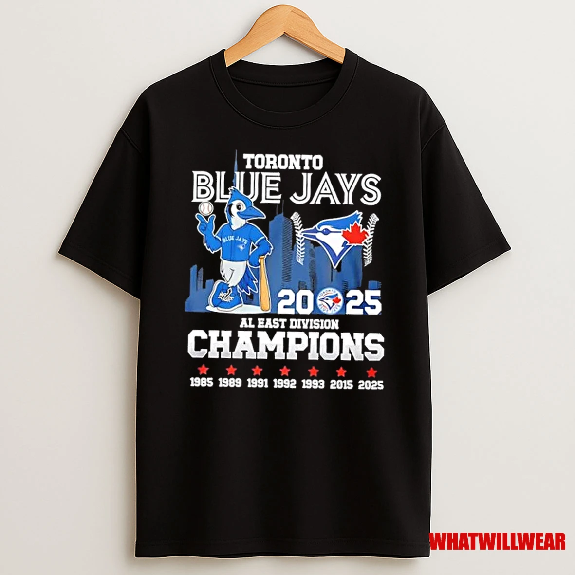 2025 Toronto Blue Jays Al East Division Champions 7x Times Skyline Shirts