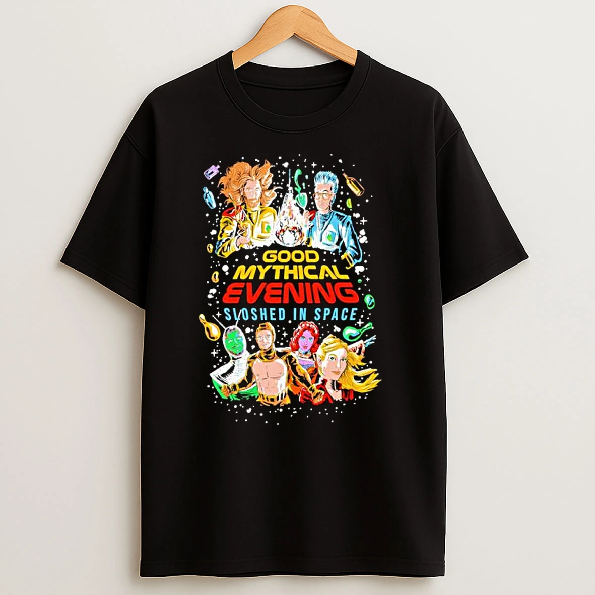 2025 Good Mythical Evening Sloshed In Space Ornaments T Shirts