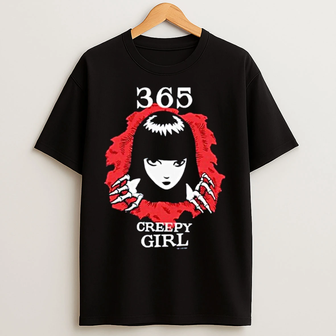 365 Creepy Girl Halloween 2025 T Shirts