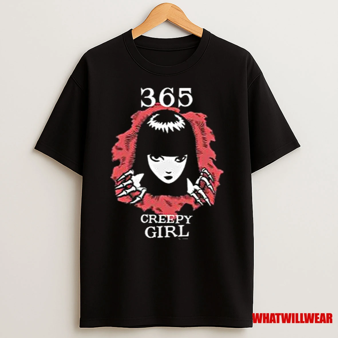 365 Creepy Girl Halloween 2025 Men Shirts