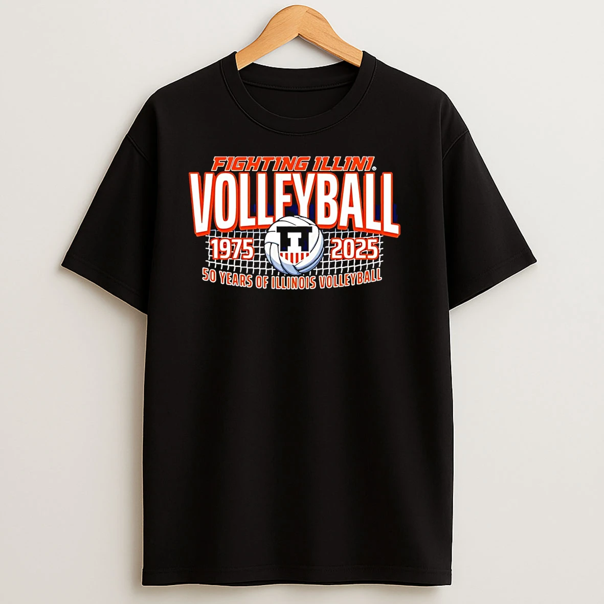 50 Years Of Illinois Fighting Illini Volleyball T Shirts
