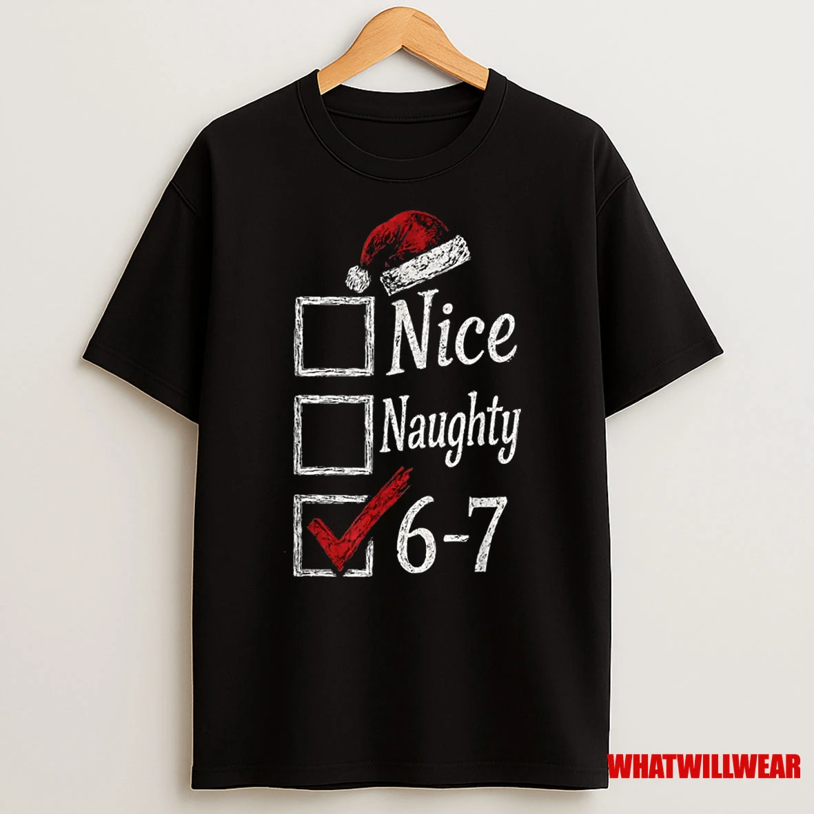 6 7 Meme Nice Naughty 67 Christmas Brain Rot Shirts