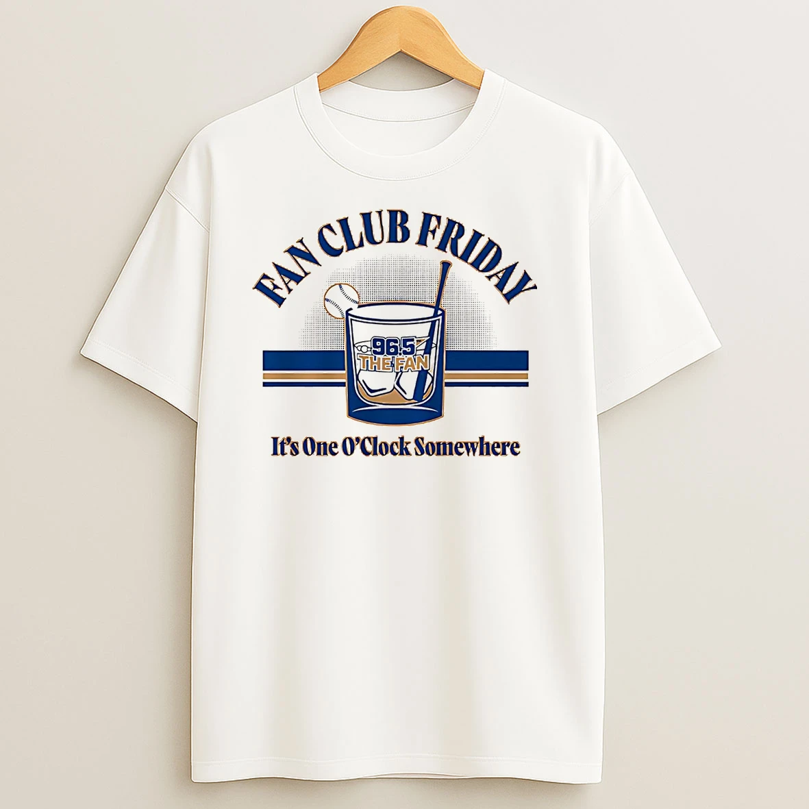 96 5 The Fan Club Friday Its One Oclock Somewhere Kc Royals T Shirts