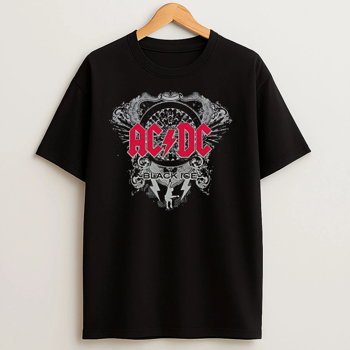 Acdc Black Ice Red Logo T Shirts