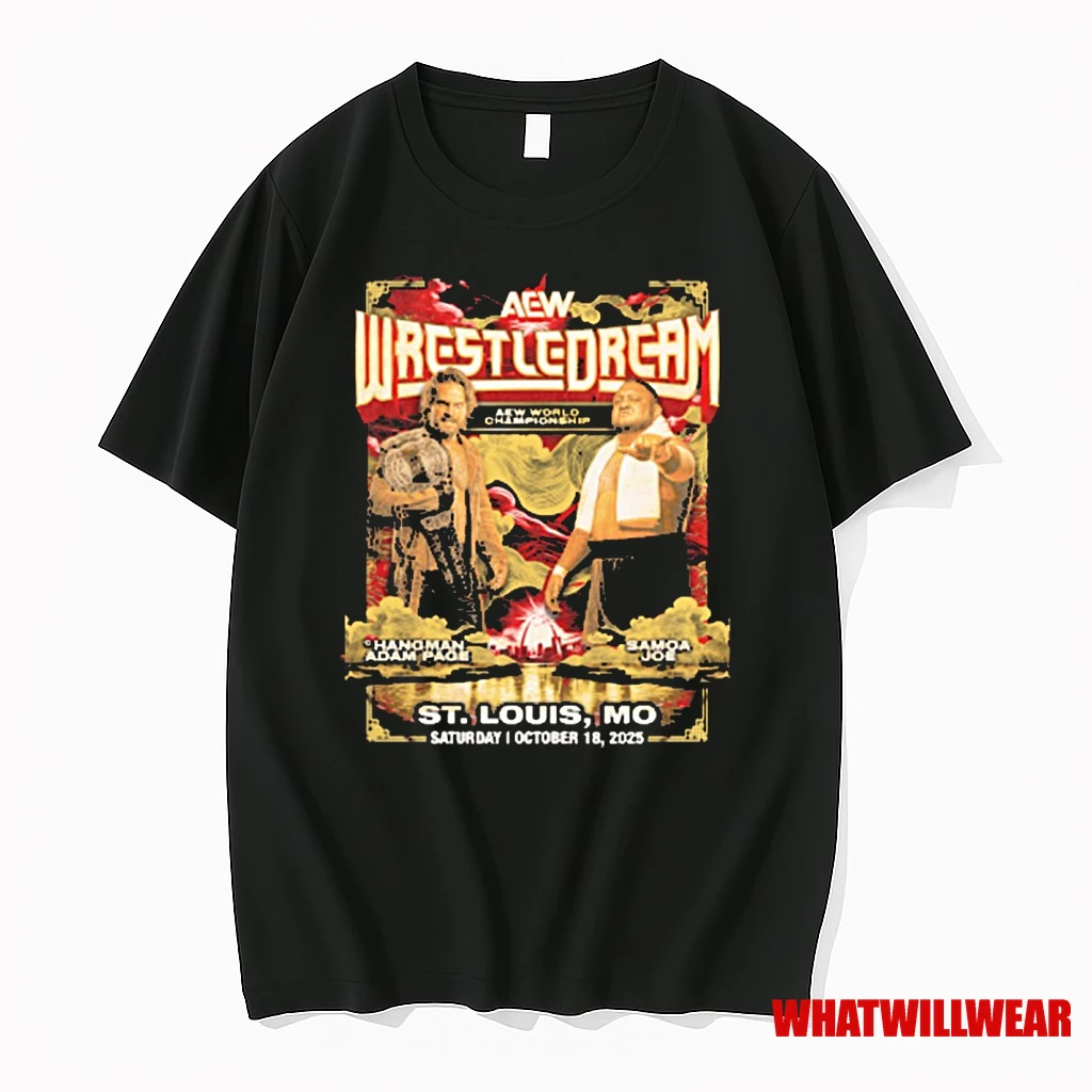 Aew Wrestledream 2025 Matchup Hangman Adam Page Vs Samoa Joe St Louis Mo Fanart Shirts