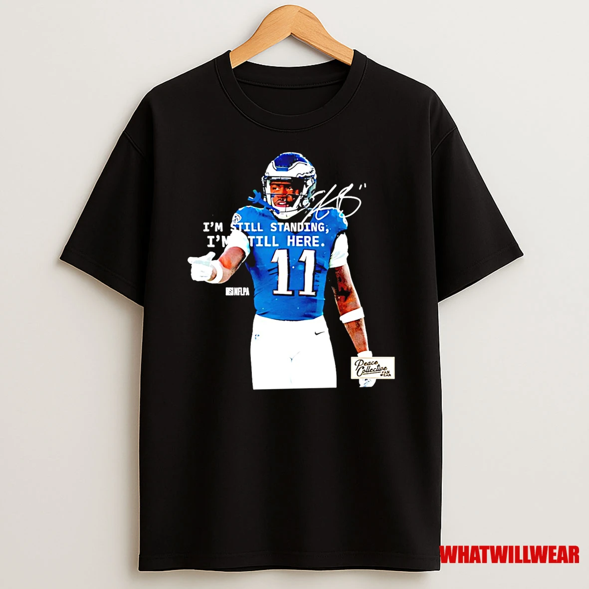 Aj Brown Phildelphia Eagles Im Still Standing Im Still Here Shirts