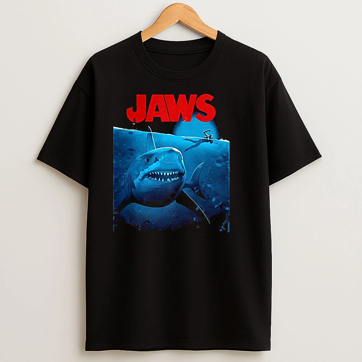 Aws Sharks Horror Movie 1975 Megalodon T Shirts