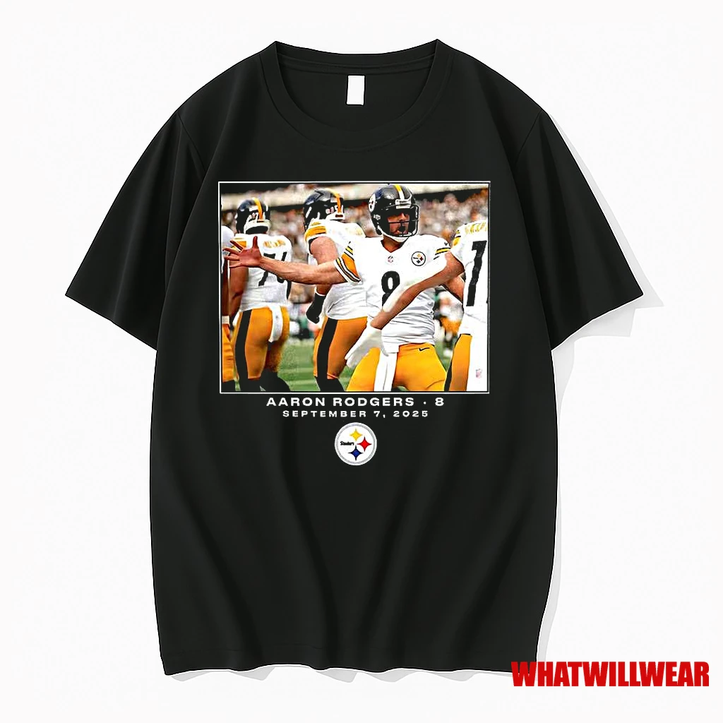 Aaron Rodgers Pittsburgh Steelers Nfl Week 1 2025 Shirts