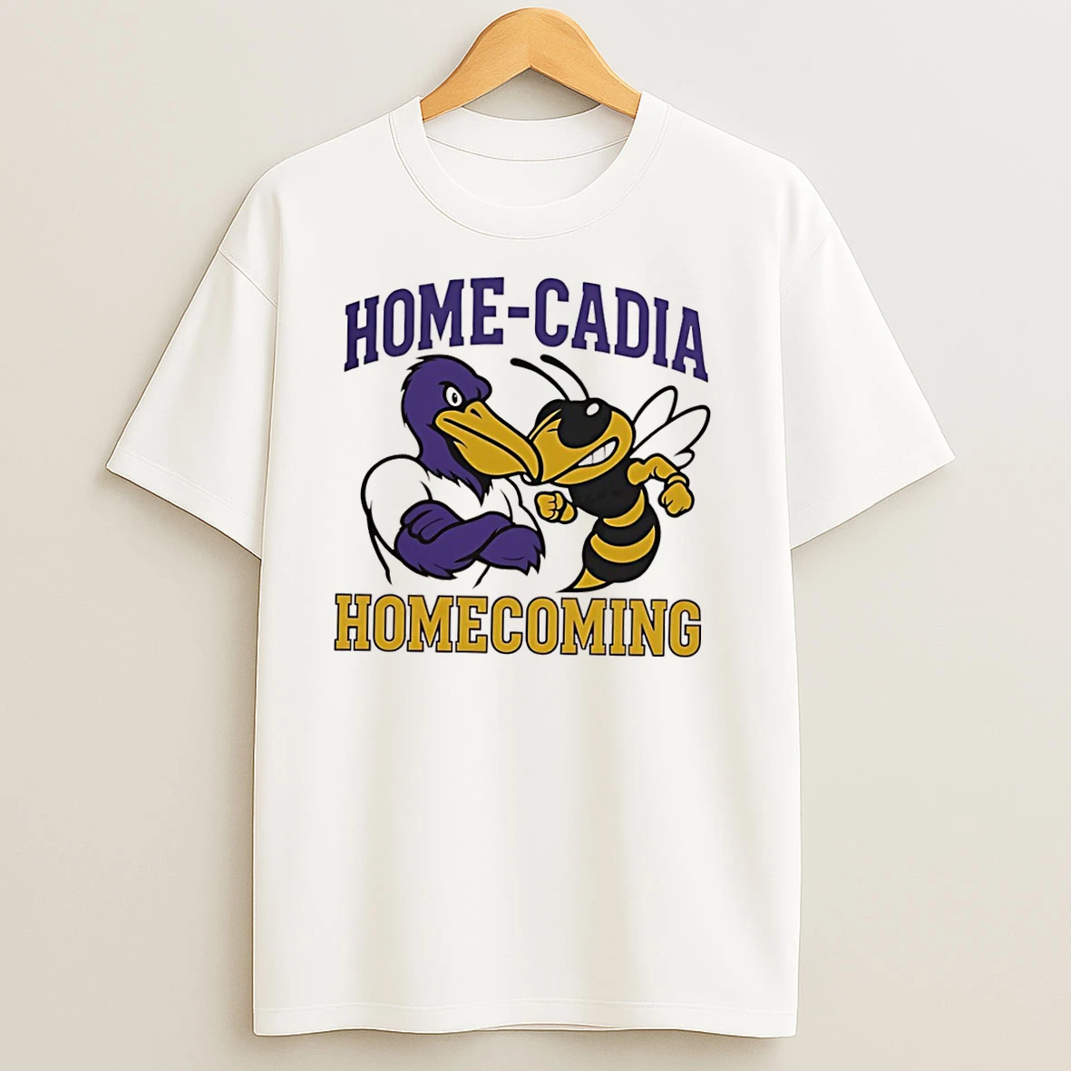 Acadia High School X Alexandria Senior High School Mascots Home Cadia Homecoming T Shirts