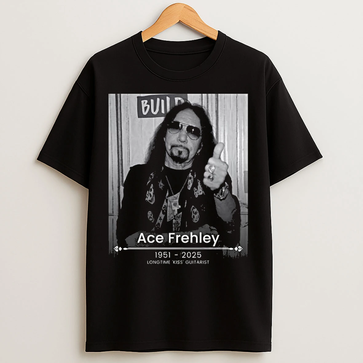 Ace Frehley 1951 2025 Longtime Kiss Guitarist T Shirts