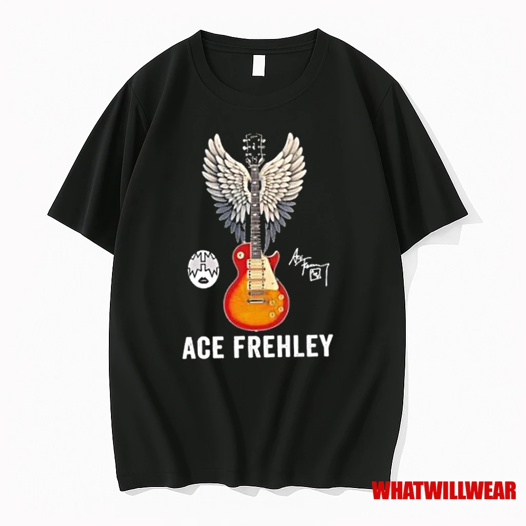 Ace Frehley Guitar Wings Signature 2025 Shirts