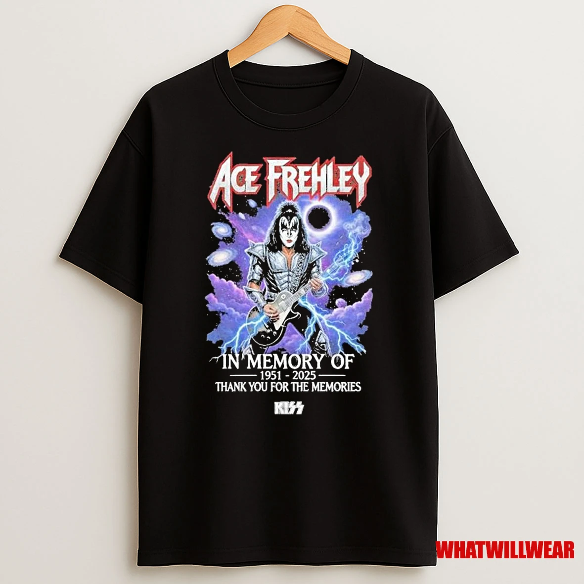 Ace Frehley In Memory Of 1951 2025 Thank You For The Memories Shirts