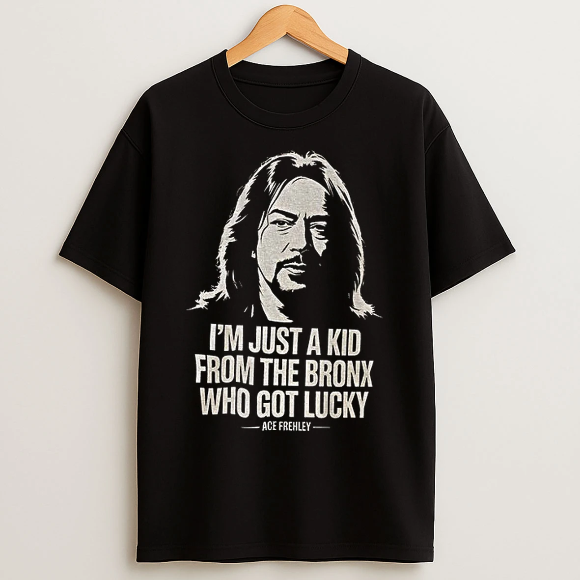 Ace Frehley Just A Kid From The Bronx That Got Lucky T Shirts