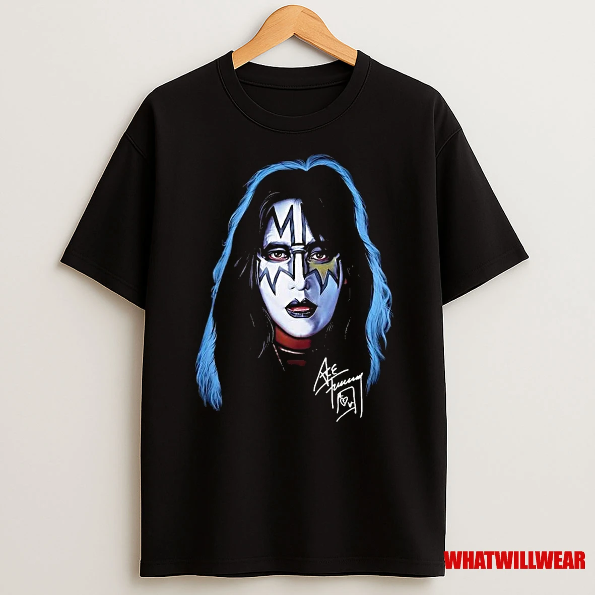 Ace Frehley Kiss Signature Vintage Shirts