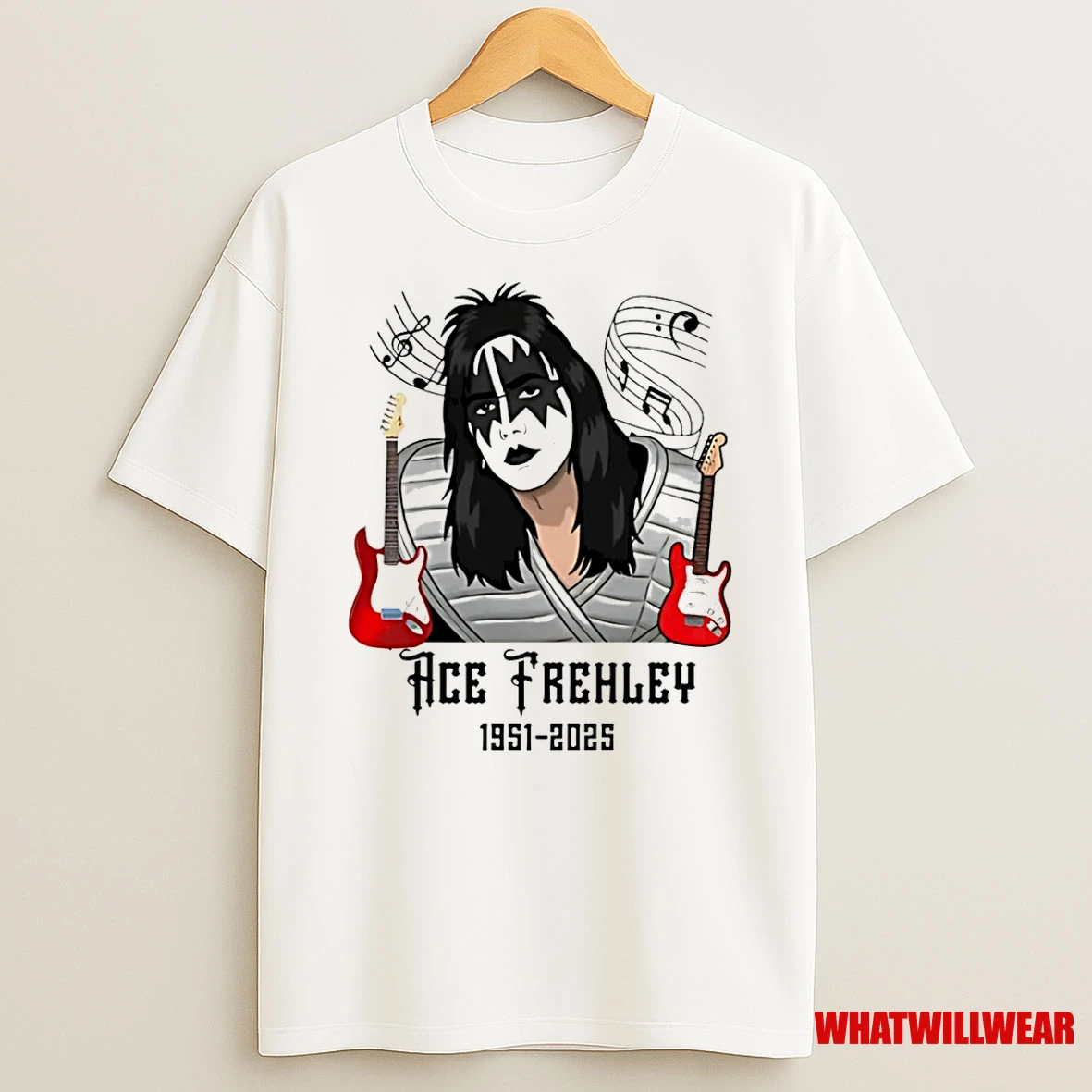 Ace Frehley Rock 1951 2025 Thank You Shirts