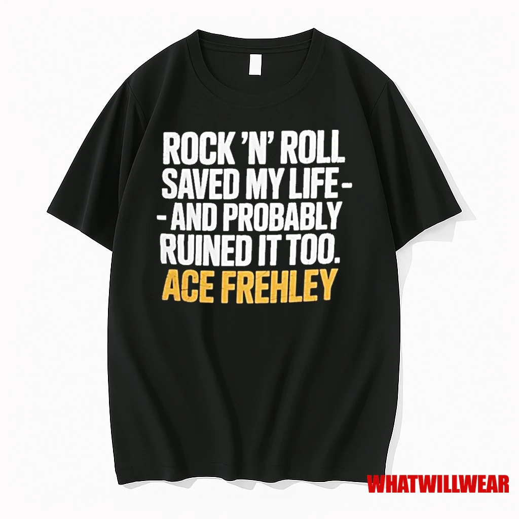 Ace Frehley Rock N Roll Saved My Life Shirts