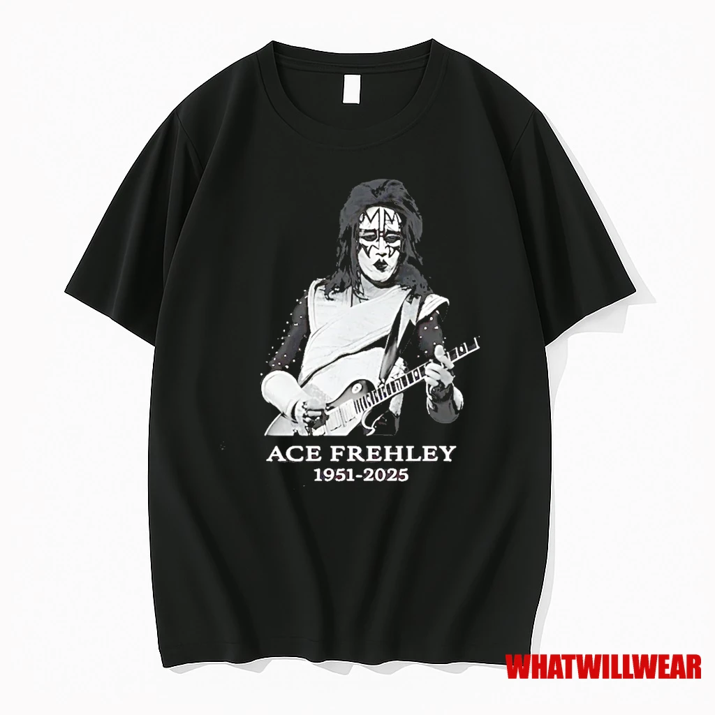 Ace Frehley Tribute 1951 2025 Rock Legend Memorial Shirts