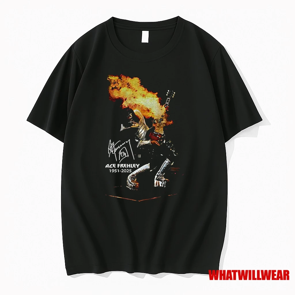 Ace Frehley Rock Kiss Rip 1951 2025 Signature Shirts